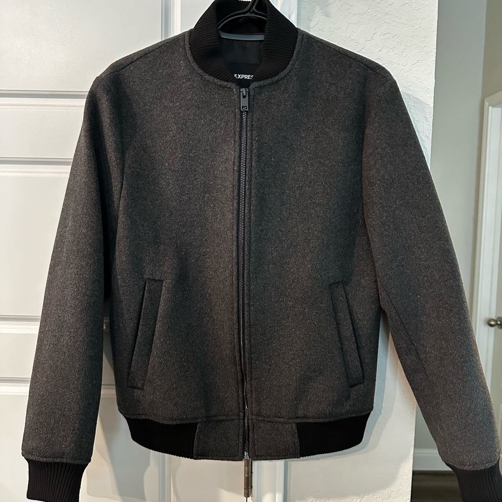 EXPRESS Men’s Wool Blend Bomber Jacket